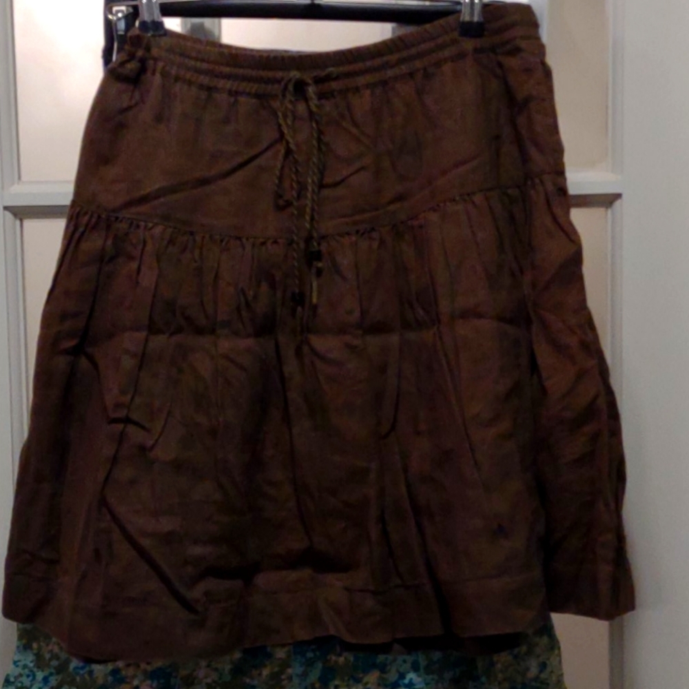 Women's Cotton Gap Lined skirt extra small brown